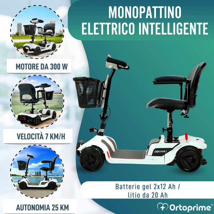 Scooter Elettrico Intelligente con NFC | 4 Ruote