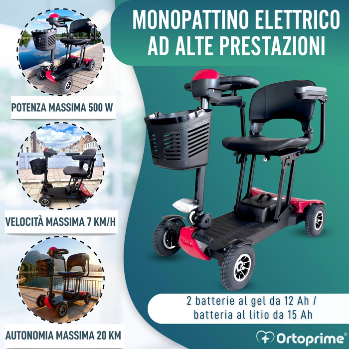 Scooter Elettrico Leggero e Pieghevole | Struttura in Alluminio