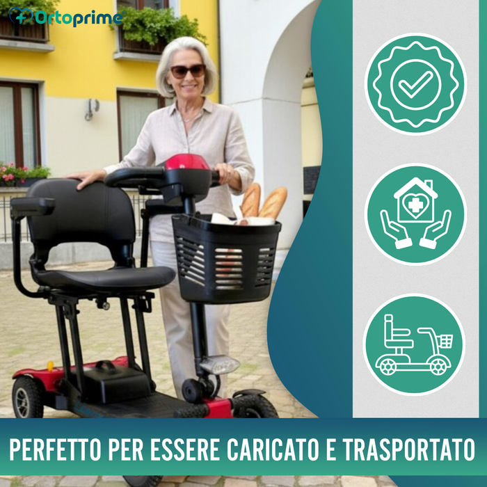 Scooter Elettrico Leggero e Pieghevole | Struttura in Alluminio