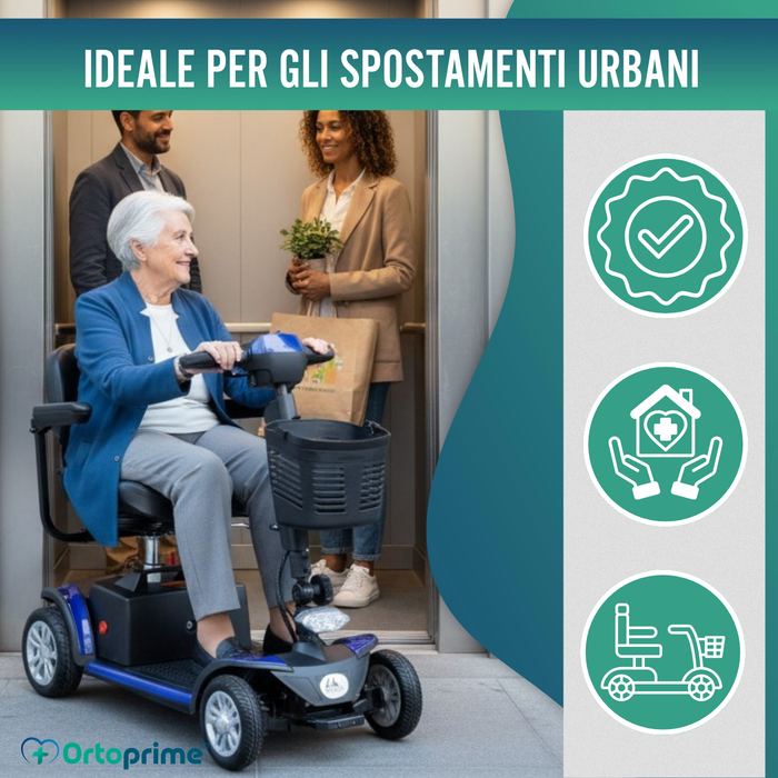 Scooter Elettrico Smontabile con Batteria al Litio Rimovibile