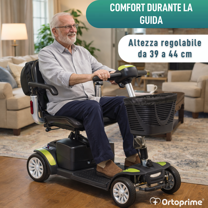 Scooter Elettrico Compatto con Zaino Portaoggetti