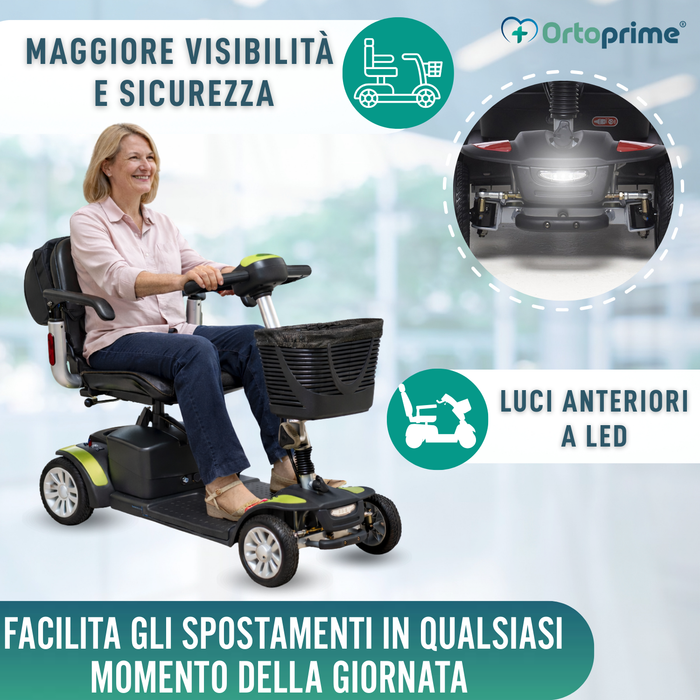 Scooter Elettrico Compatto con Zaino Portaoggetti