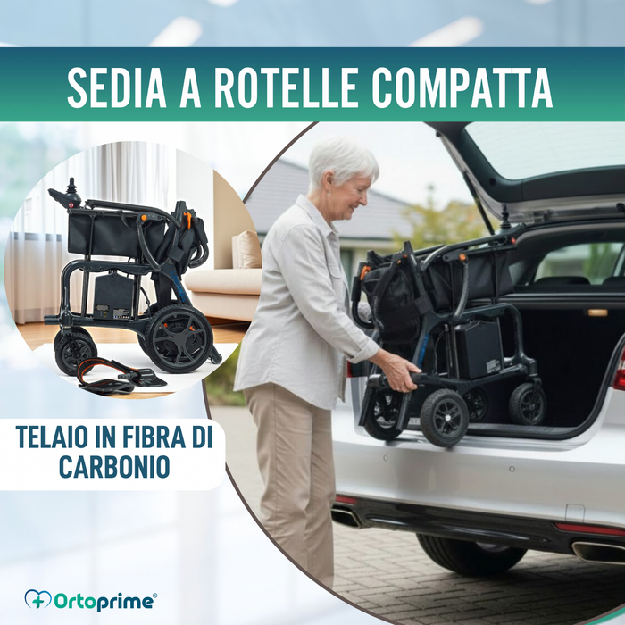 Sedia a Rotelle Elettrica Ultralight con Motori Brushless