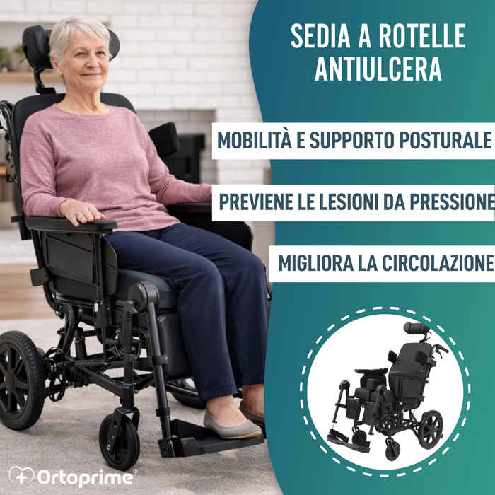 Sedie a Rotelle Basculante di Posizionamento | Anti Ulcere