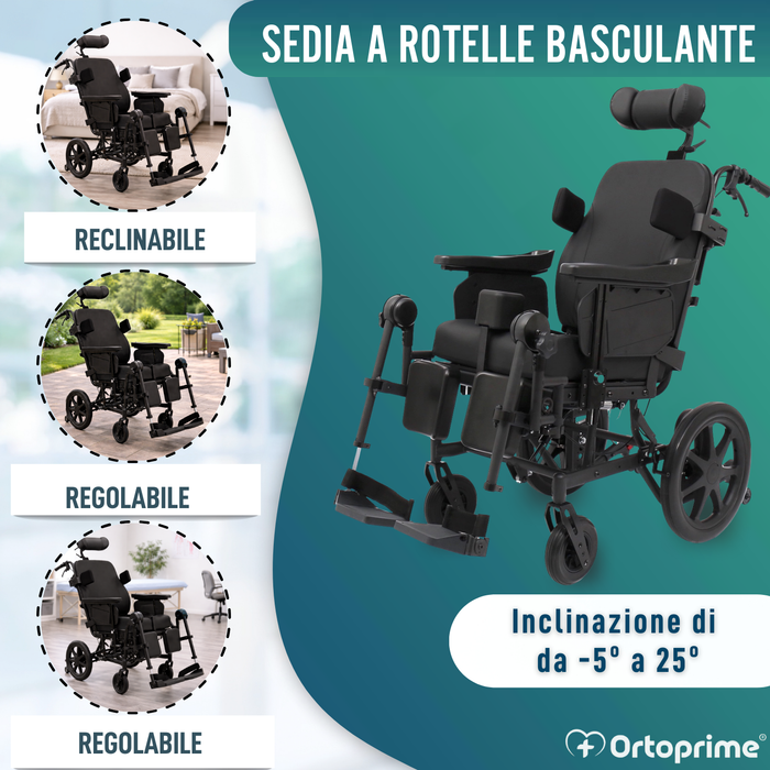 Sedie a Rotelle Basculante di Posizionamento | Anti Ulcere