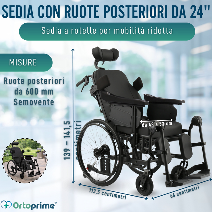 Sedie a Rotelle Basculante di Posizionamento | Anti Ulcere