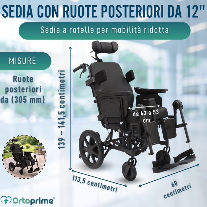 Sedie a Rotelle Basculante di Posizionamento | Anti Ulcere