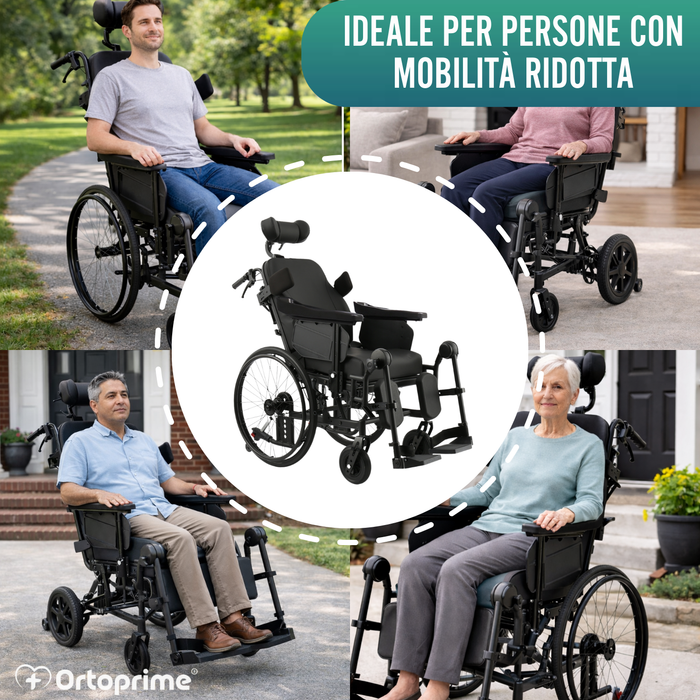 Sedie a Rotelle Basculante di Posizionamento | Anti Ulcere