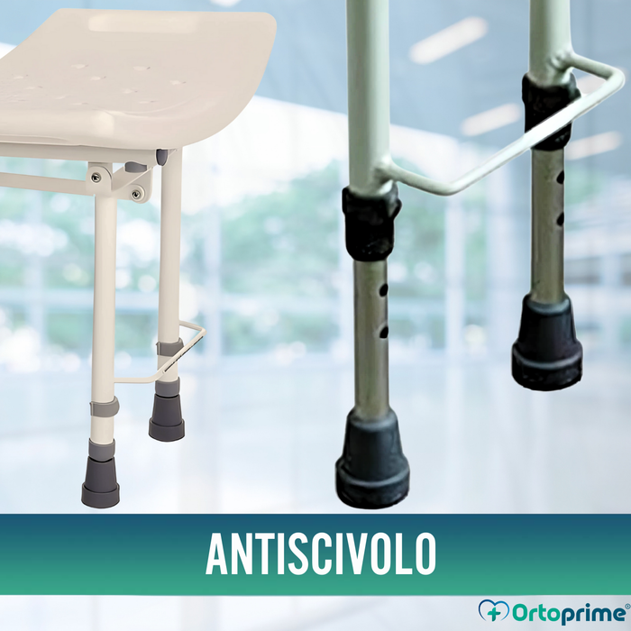 Sgabello a Muro Pieghevole per Doccia | 2 Varianti