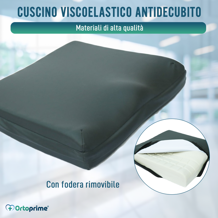 Cuscino Antidecubito Anatomico Quadrato in Memory Foam | Effetto Memoria