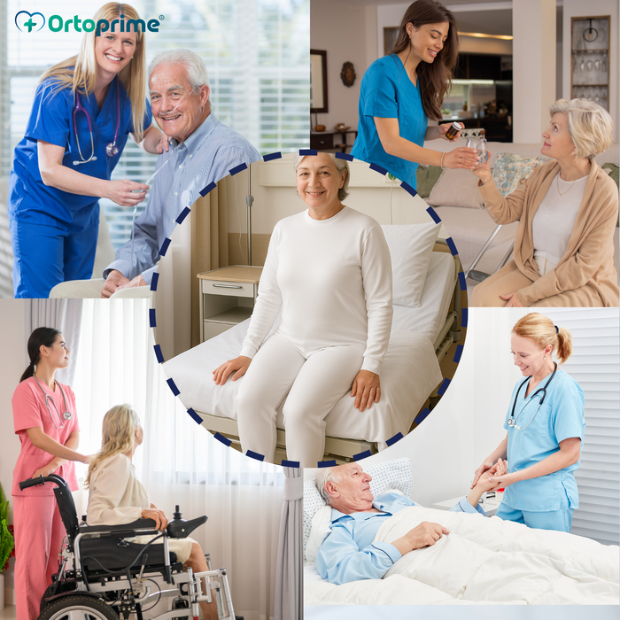 Pigiama Anti-incontinenza Manica Lunga | Unisex Doppia Zip