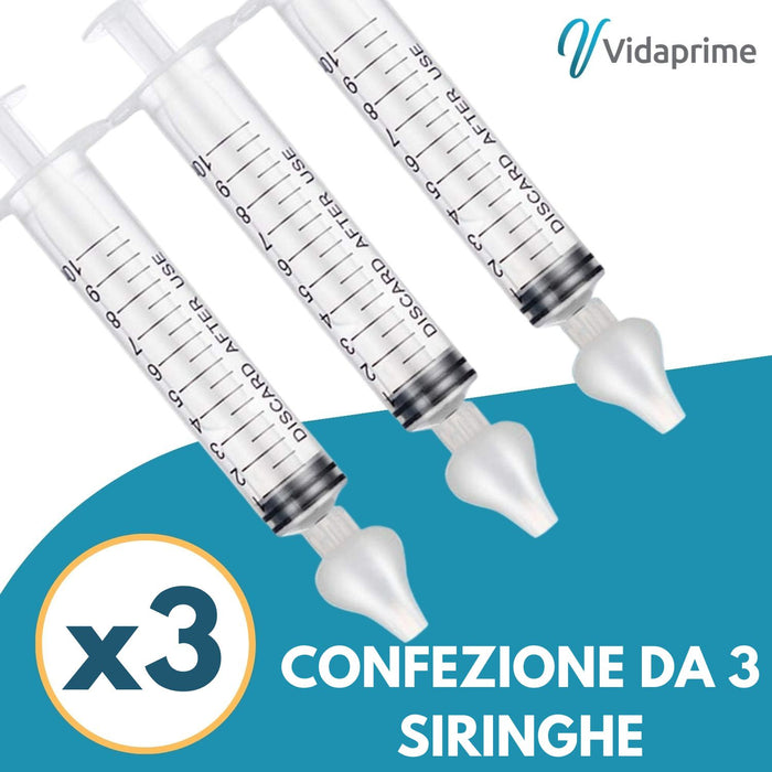 Kit Lavaggio Nasale Per Bambini - Siringa Con 2 Olive Morbide Made In Italy, Per Neonati E Adulti - Foto 13