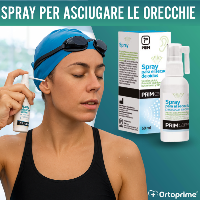Spray per Asciugare le Orecchie | Soluzione a Tripla Azione