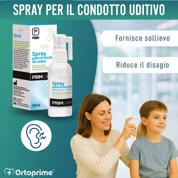 Spray per Asciugare le Orecchie | Soluzione a Tripla Azione