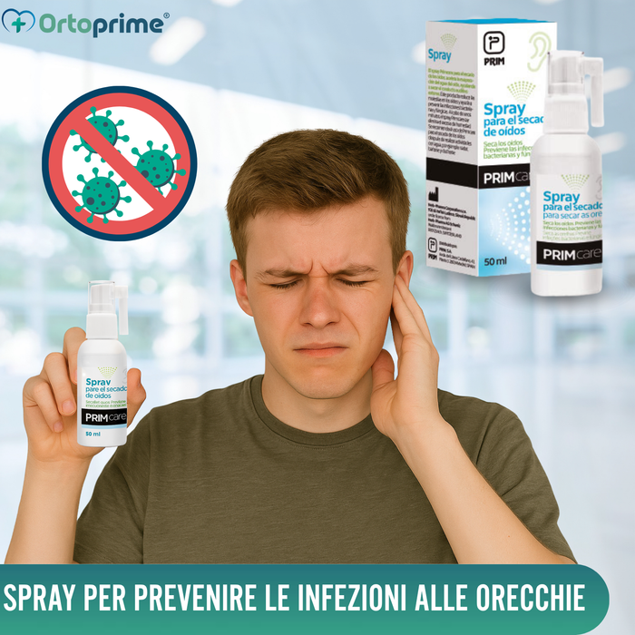 Spray per Asciugare le Orecchie | Soluzione a Tripla Azione