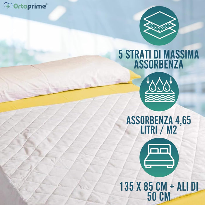 Assorbente Riutilizzabile per Letto 135cm 4,65 Litri/m2