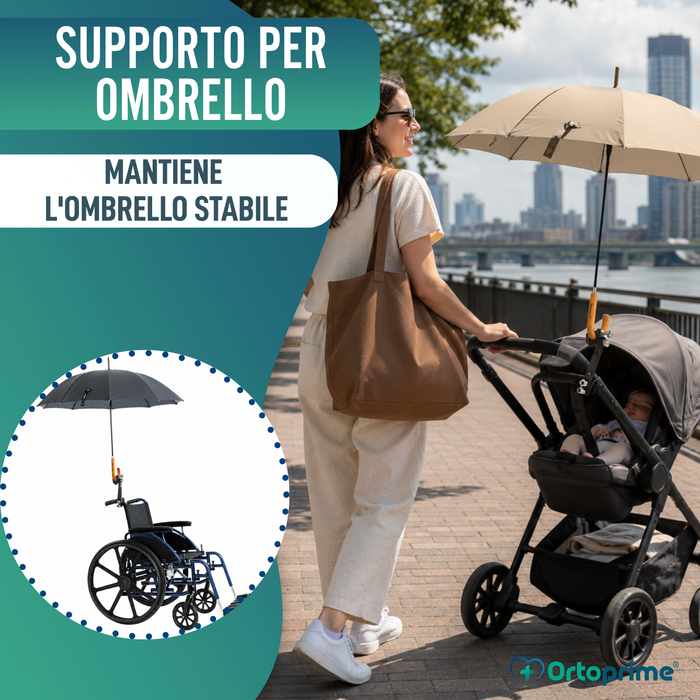 Portaombrelli Universale per Sedie a Rotelle e Deambulatori