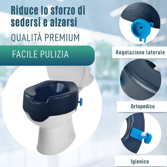Elevatore WC 10 cm Morbido | Alzatore WC Adulti