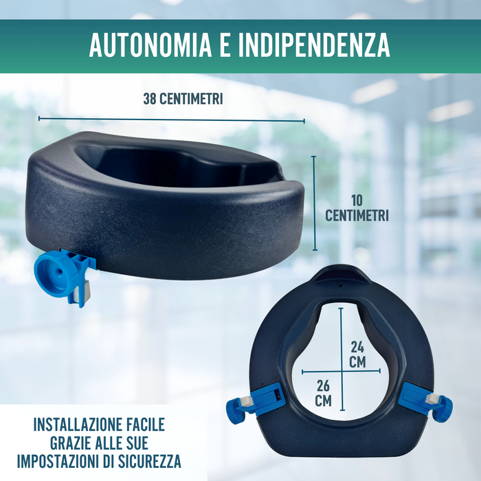 Elevatore WC 10 cm Morbido | Alzatore WC Adulti