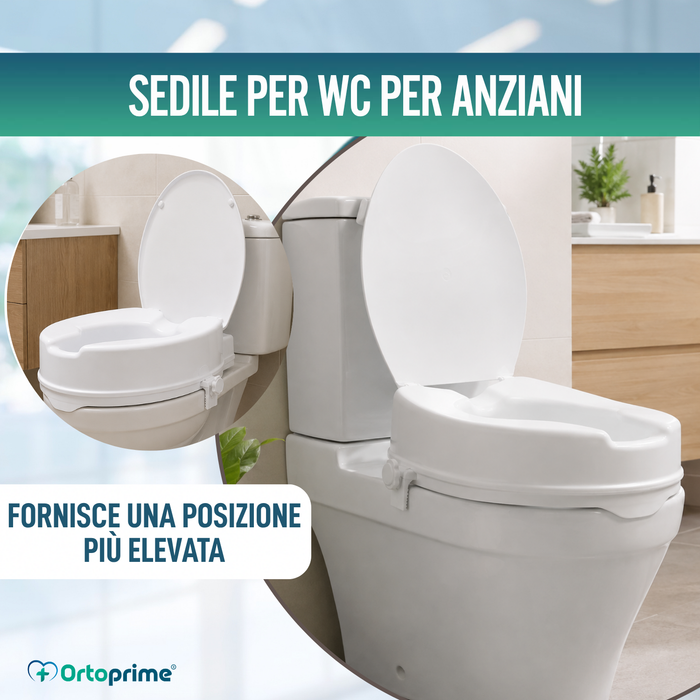 Rialzo WC con Coperchio 10 cm | Universale