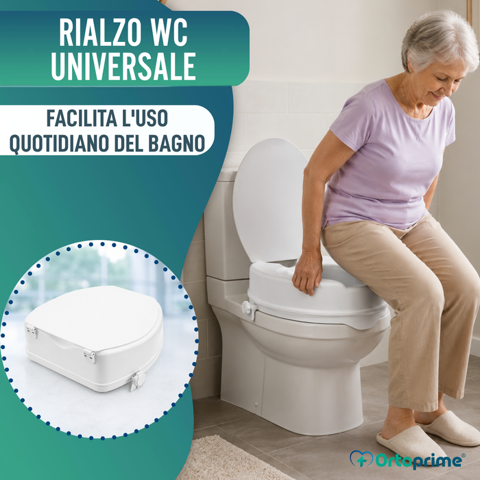 Rialzo water con Coperchio 10 cm | Universale