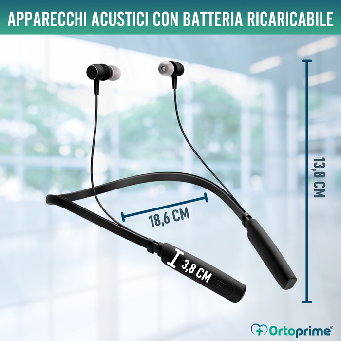 Amplificatore Acustico Ricaricabile con Riduzione Rumore