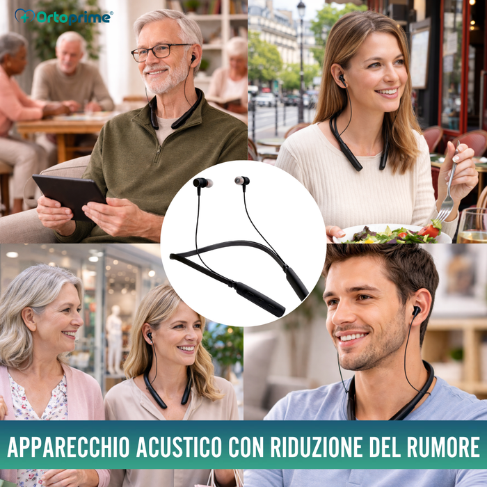 Amplificatore Acustico Ricaricabile con Riduzione Rumore