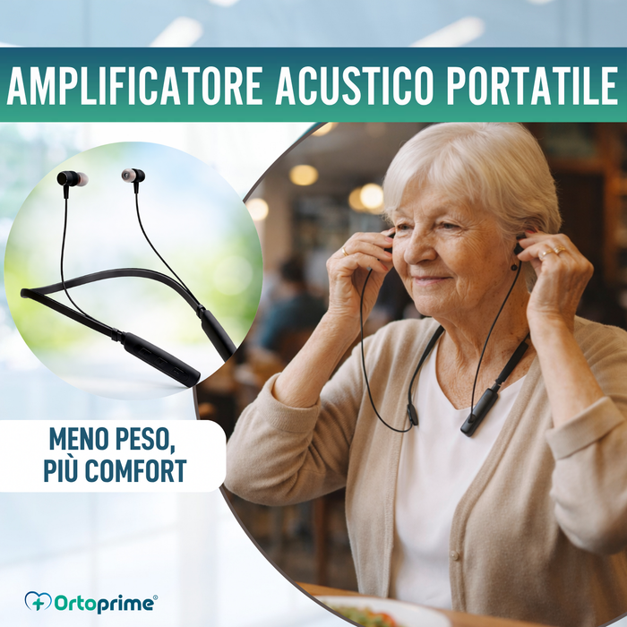 Amplificatore Acustico Ricaricabile con Riduzione Rumore