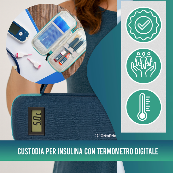 Astuccio per Insulina con Termometro | Frigorifero Diabetici