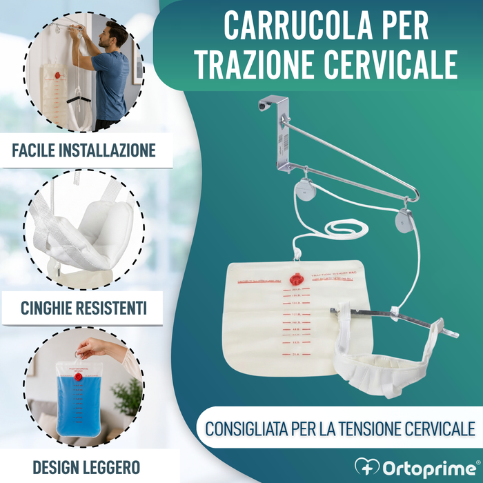 Puleggia Portatile per Trazione Cervicale
