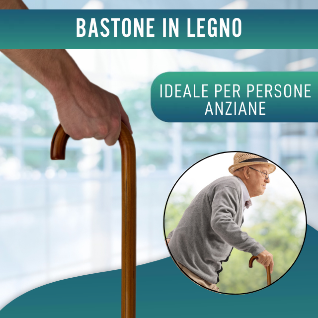 Bastoni per Adulti Ortopedici con Manici Curvi | 2 Design