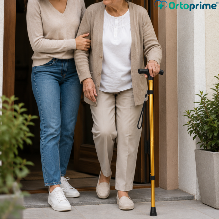Bastone Pieghevole Regolabile ed Estensibile | Oro