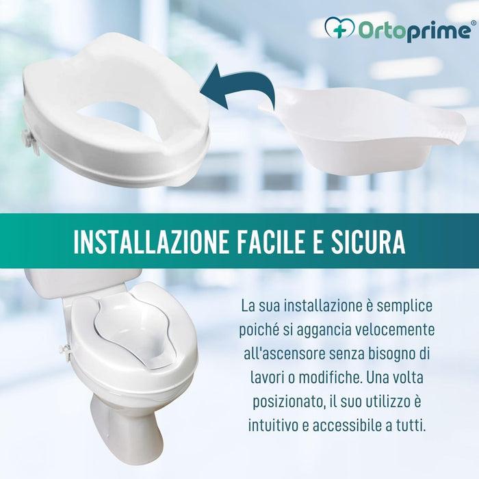 Bidet Portatile per Rialzo WC | Sedile Adattabile