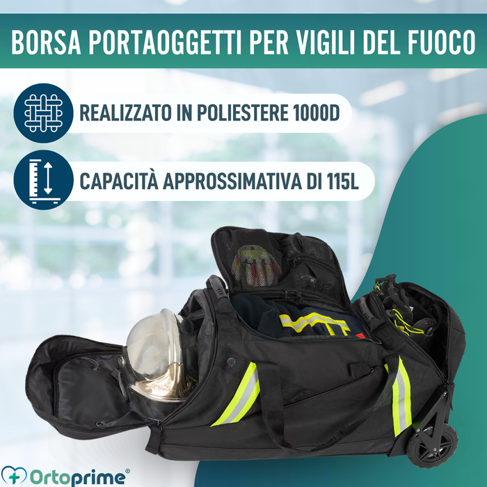 Borsa Trolley Professionale per Vigili del Fuoco con Ruote DPI