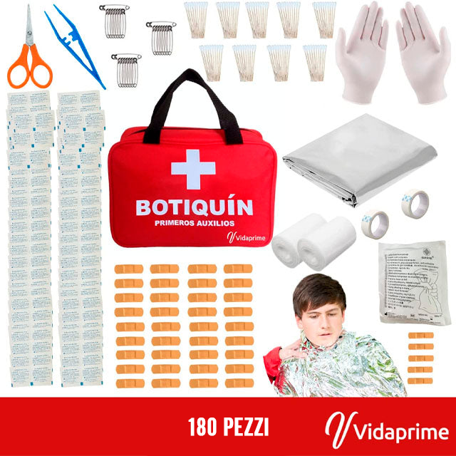 Kit di Pronto Soccorso Completo Professionale | 180 Pezzi