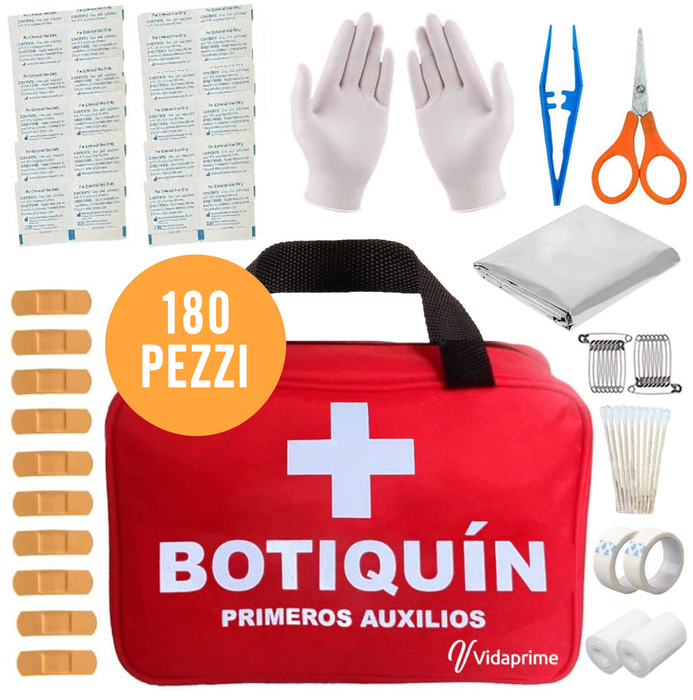 Kit di Pronto Soccorso Completo Professionale | 180 Pezzi