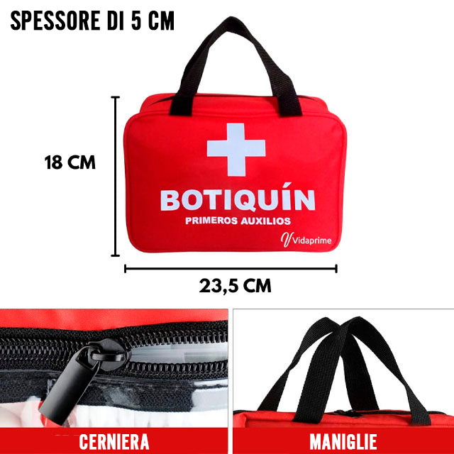 Kit di Pronto Soccorso Completo Professionale | 180 Pezzi