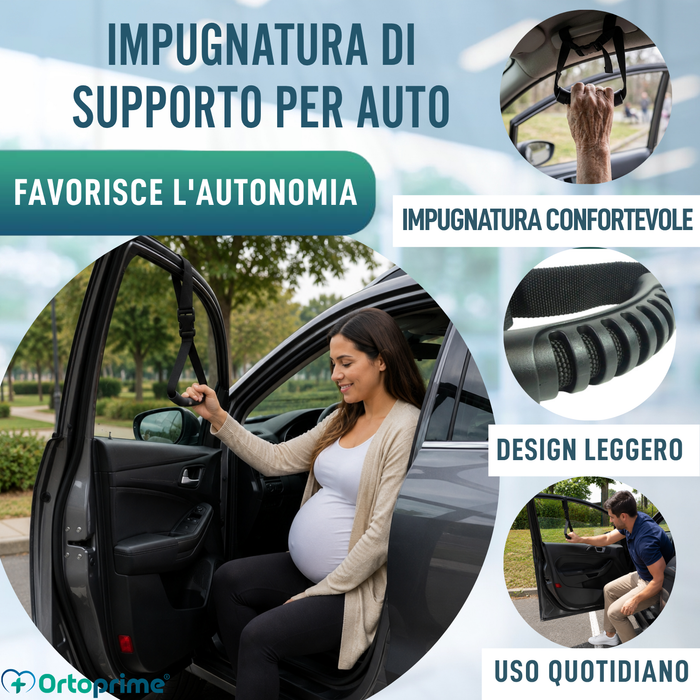 Cinghia per Uscire dall’Auto con Manico Ergonomico