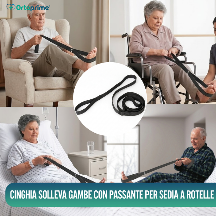 Cinghia Solleva Gambe con Anello Rigido per Mobilità