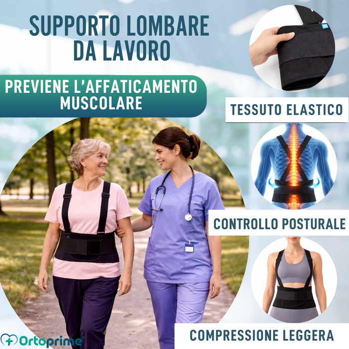 Fascia Lombosacrale da Lavoro | Ortesi Regolabile