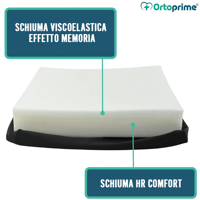 Cuscino Antidecubito in Memory Foam + Schiuma HR Comfort