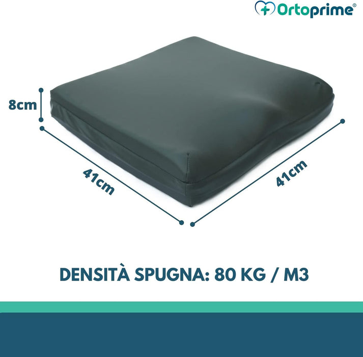 Cuscino Antidecubito per Sedia a Rotelle in Memory Foam 80kg/m3