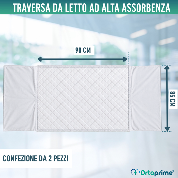 PACK 2 Tappetini Assorbenti Lavabili per Letto 90cm Plus 4,65 Litri/m2