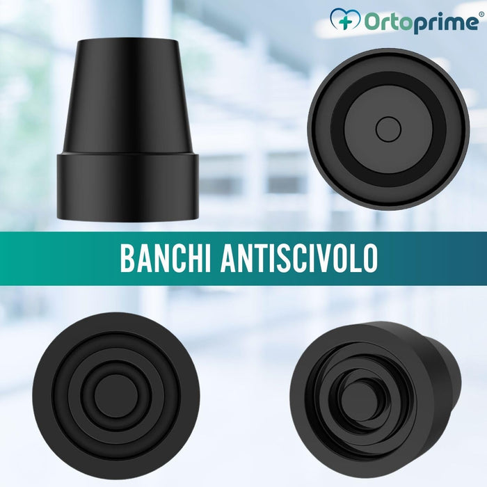 Punte per Bastoni Antiscivolo e Adattabili | 2 pz