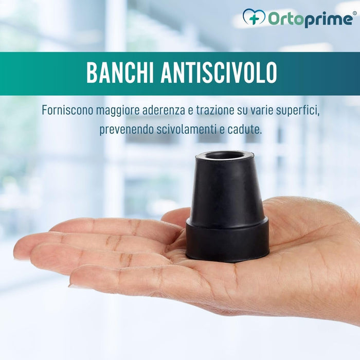 Punte per Bastoni Antiscivolo e Adattabili | 2 pz