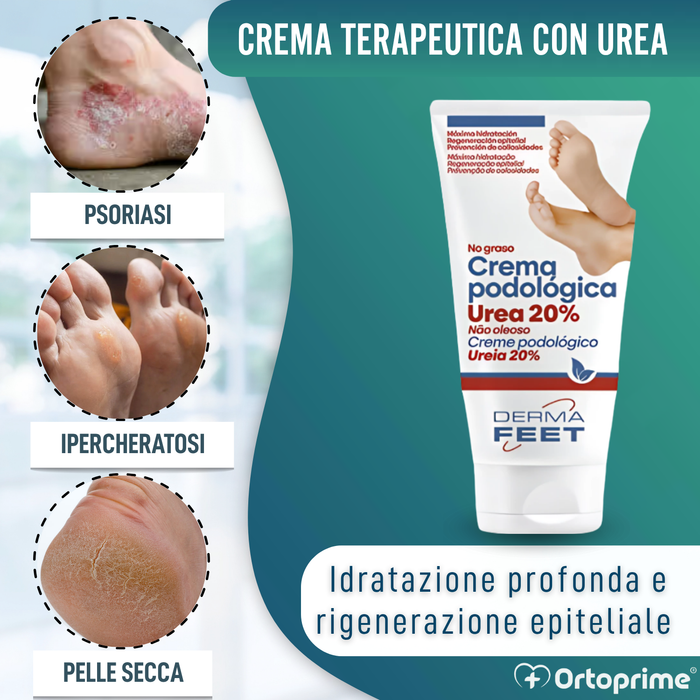 Crema Riparatrice per Piedi Secchi | Urea 20% Concentrata