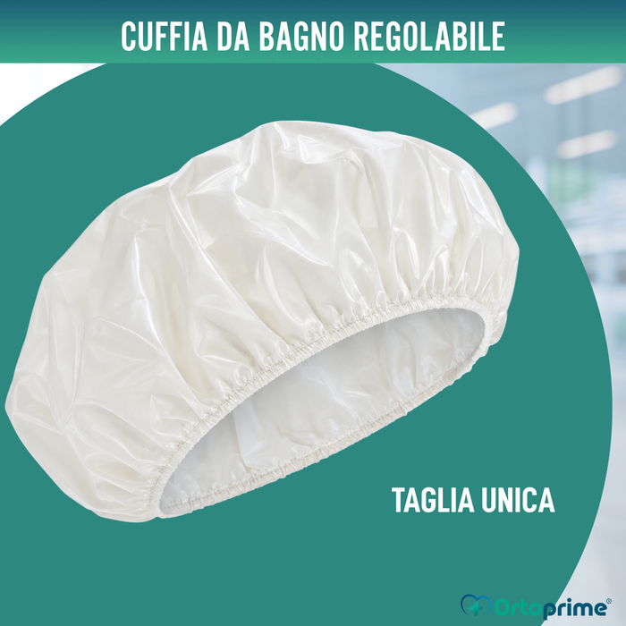 Cuffia da Doccia Riutilizzabile Lavabile Traspirante | Taglia Unica