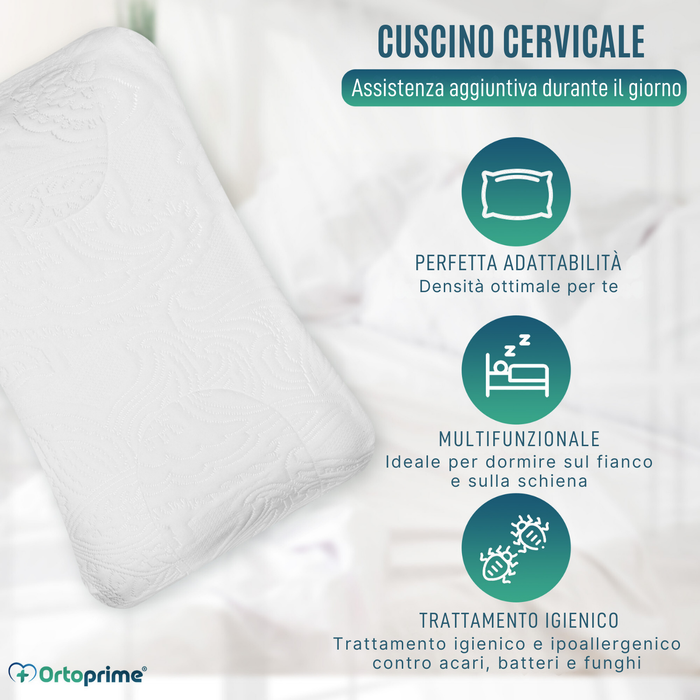 Cuscino Viscoelastico Unisex Anti-Rughe Facciali con Fodera