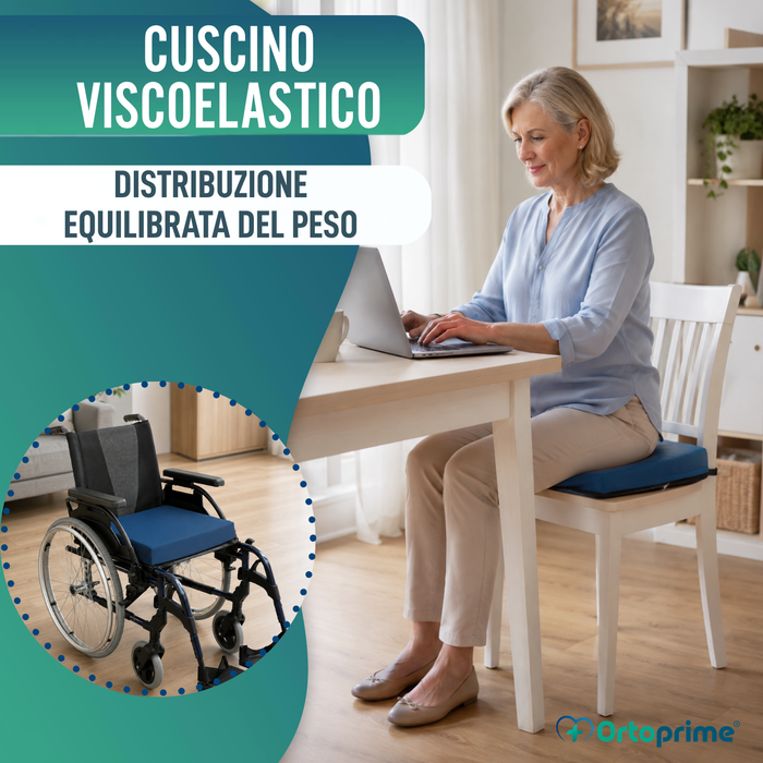 Cuscino Antidecubito in Memory Foam 50kg/m3