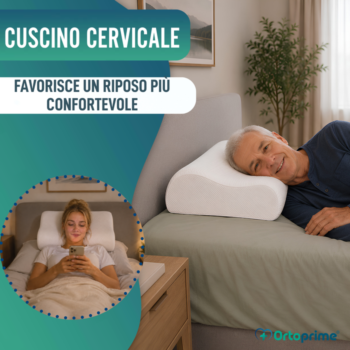 Cuscino Cervicale in Memory Foam | Supporto Efficace